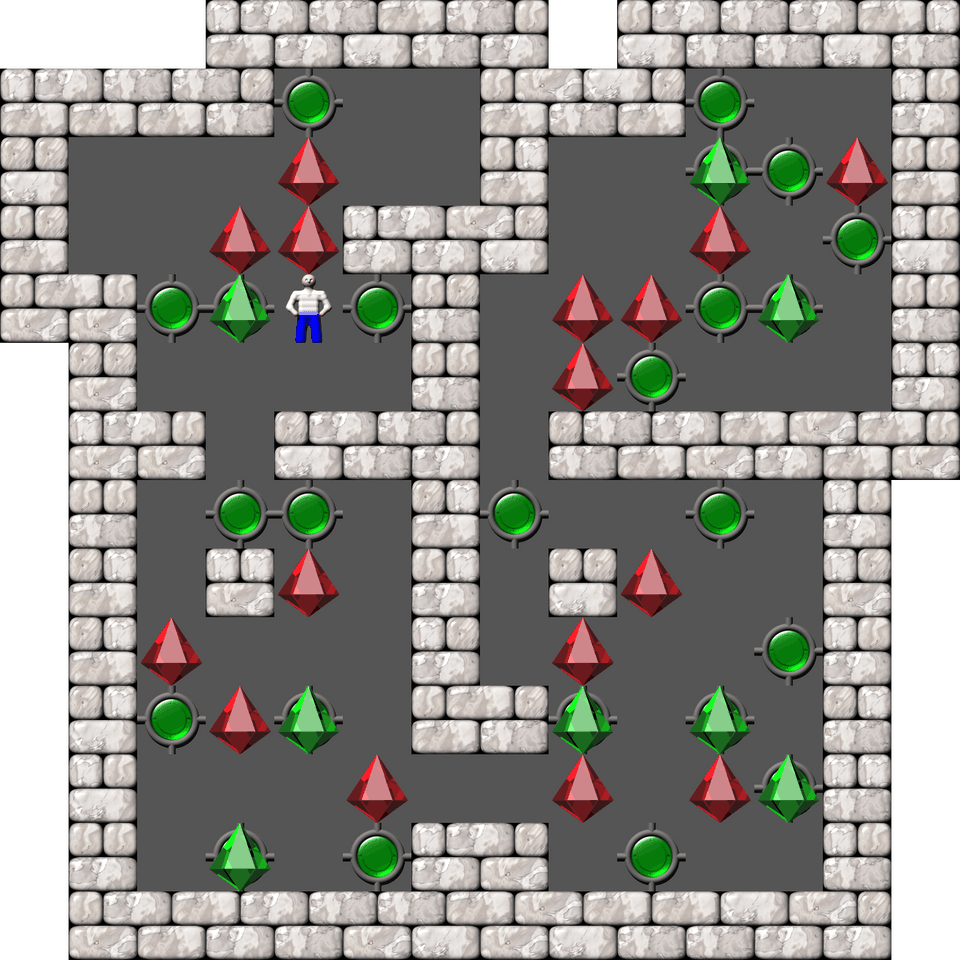 Sokoban Mass Remodel level 491